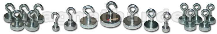 Hakenmagnete und Ösenmagnete