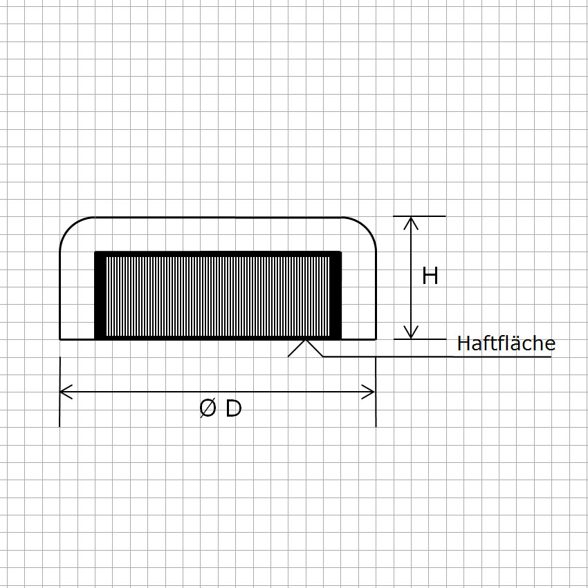 Zeichnung Hartferrit Flachgreifer