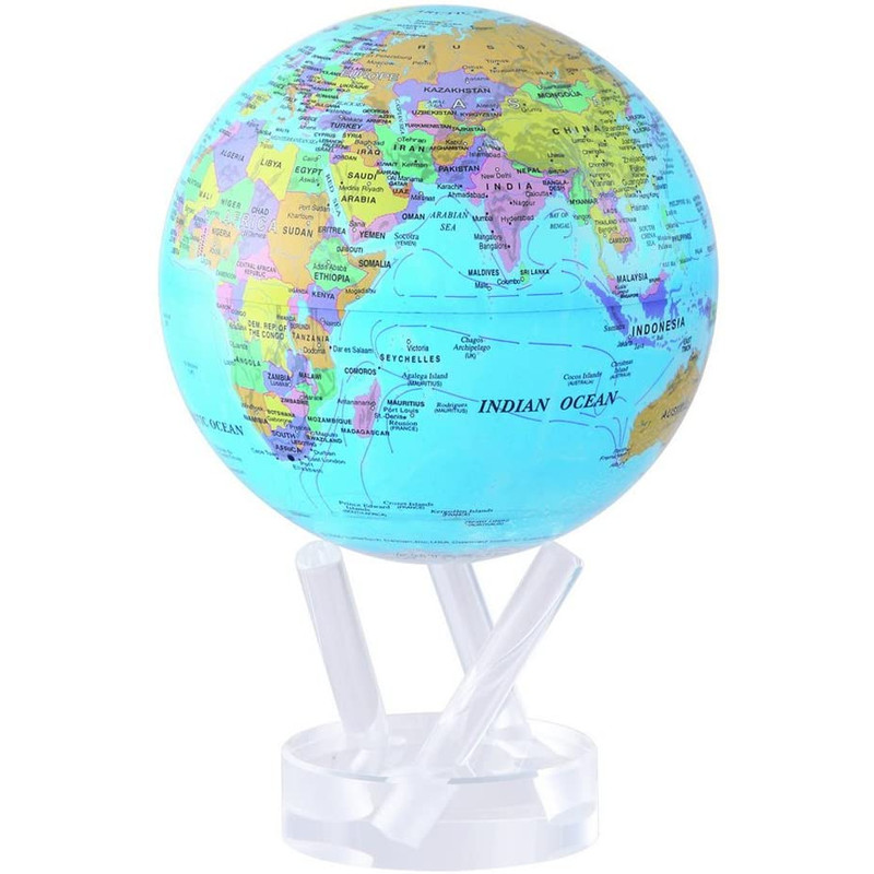 MOVA Globe Magic Floater Politisches Kartenbild - geräuschlos selbstrotierender Globus 6