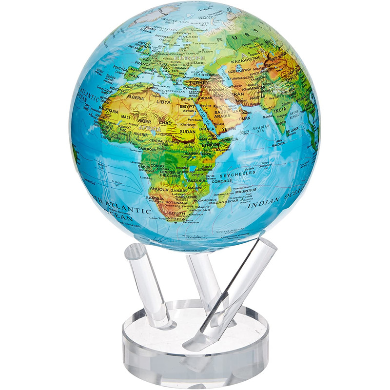 MOVA Globe Magic Floater Reliefkartenbild - geräuschlos selbstrotierender Globus 6
