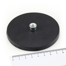 Neodymium pot magnets gummed with screwed bush M8 Ø 88 mm ab. 55 kg