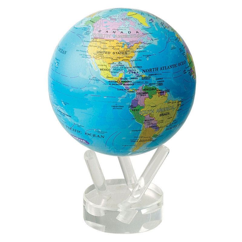 MOVA Globe Magic Floater Political Map silently rotating Globe