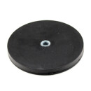 Neodymium pot magnets gummed with internal thread M8 Ø 88 mm ab. 55 kg