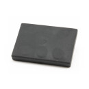 Neodymium pot magnets gummed rectangular with internal thread 42x31 mm 1x M4 ab. 10 kg