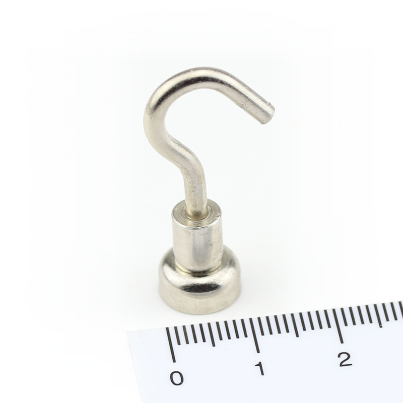 Magnetic hooks Ø 10 mm - holds 2 kg -