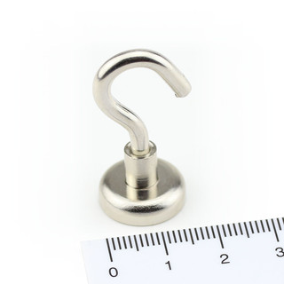 GAUDER Magnethaken Ø 20mm Starke Magnete mit Haken Magnetische Haken aus Neodym 