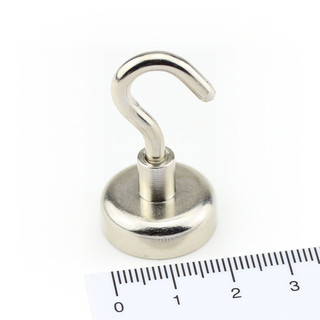 Neodym Magnethaken Hakenmagnete Halter Traglast bis zu 14-68kg Silber IVI 