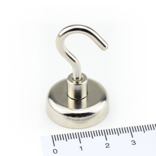 Magnetic hooks Ø 25 mm - holds 22 kg -