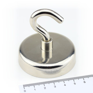 Neodym Magnethaken Hakenmagnete Halter Traglast bis zu 34kg 4Größe Silber 