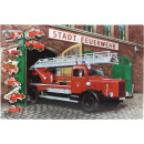 Motiv Magnetpinnwand Feuerwehr 60x40 cm inkl. 8 Magnete