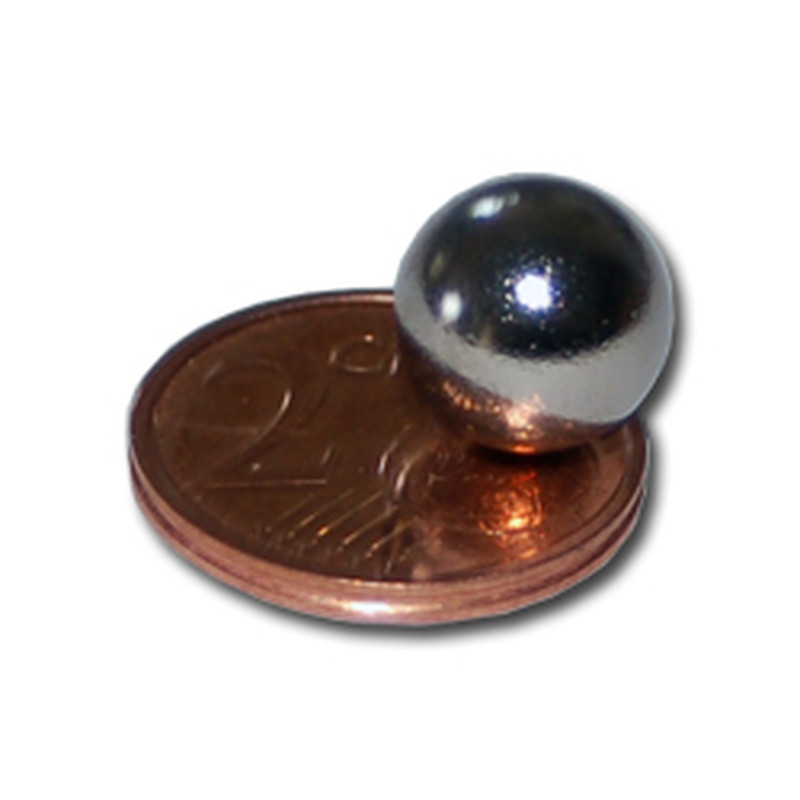 Neodymium Magnetic balls Ø 10 mm N40 - pull force 1,5 kg -