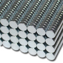 Neodymium Magnets 6x2 NdFeB N35 Zinc - pull force 550 g