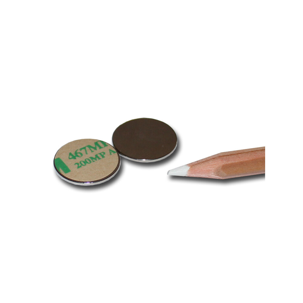 Neodymium Magnets 18x1 N42 self adhesive - 1,6 kg -