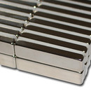 Neodymium Magnets 40x10x5 NdFeB N45 - pull force 10 kg