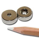 Neodymium magnets Ø14xØ3,5x5 with counterbore North NdFeB N40 - pull force 4,2 kg -