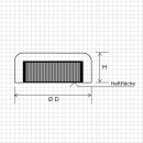 Neodym Flachgreifer Ø6x4,5 mm