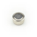 Neodymium flat pot magnets Ø 8 x 4,5 mm, Nickel -...