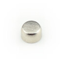 Neodymium flat pot magnets Ø 8 x 4,5 mm, Nickel - 1,3 kg / 13 N