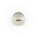 Neodymium flat pot magnets Ø 8 x 4,5 mm, Nickel - 1,3 kg / 13 N