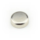 Neodymium flat pot magnets Ø 13 x 4,5 mm, Nickel - 6 kg / 60 N