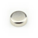 Neodymium flat pot magnets  13 x 4,5 mm, Nickel - 6 kg / 60 N