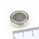 Neodymium flat pot magnets Ø 20 x 7 mm, Nickel -...