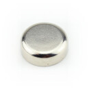 Neodymium flat pot magnets Ø 20 x 7 mm, Nickel - 14 kg / 140 N