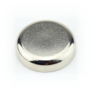 Neodymium flat pot magnets  25 x 7 mm, Nickel - 20 kg / 200 N