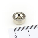 Neodymium flat pot magnets  10 x 5 mm, with counterbore - 1,3 kg / 13 N