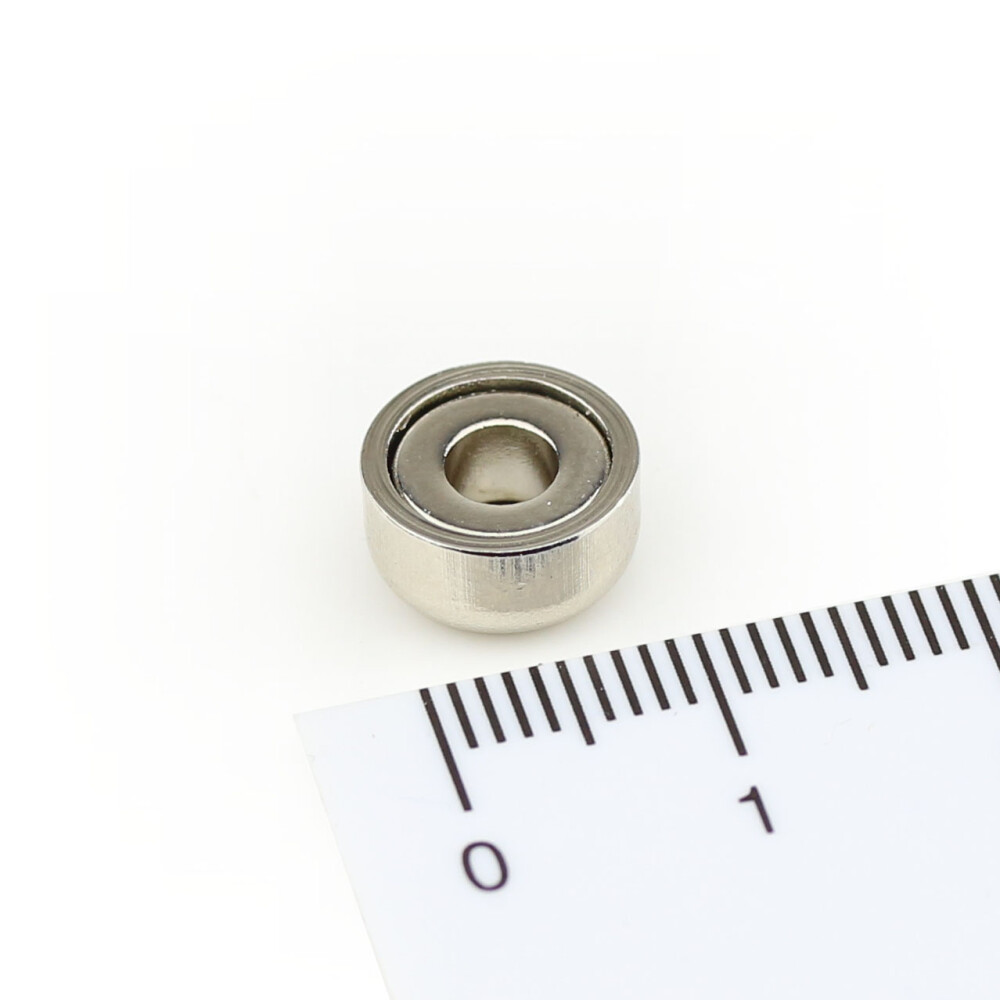 Neodym Flachgreifer 10x5 mm mit Bohrung