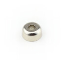 Neodymium flat pot magnets Ø 10 x 5 mm, with bore- 1,8 kg / 18 N