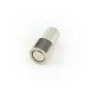 Neodymium flat pot magnets  6 x 5 mm, with screwed bush - 500 g / 5 N