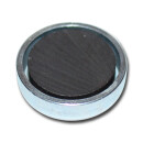 Ferrite flat pot magnets Ø 25 x 7 mm, Zinc - 4 kg...