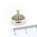 Neodymium flat pot magnets Ø 13 x 4,5 mm, with...
