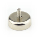 Neodymium flat pot magnets Ø 20 x 7 mm, with...