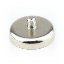 Neodymium flat pot magnets Ø 40 x 8 mm, with...