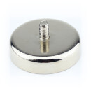 Neodymium flat pot magnets Ø 60 x 15 mm, with...