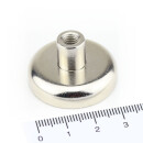 Neodymium flat pot magnets Ø 32 x 8 mm, with...