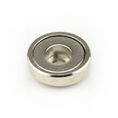 Neodymium flat pot magnets Ø 16 x 5 mm, with bore...