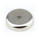 Neodymium flat pot magnets Ø 42 x 9 mm, with bore - 32 kg / 320 N