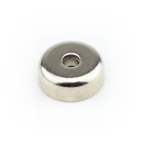 Neodymium flat pot magnets Ø 13 x 4,5 mm, with counterbore - 3 kg / 30 N