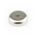 Neodymium flat pot magnets Ø 16 x 5 mm, with counterbore - 5 kg / 50 N