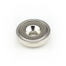Neodymium flat pot magnets Ø 16 x 5 mm, with counterbore - 5 kg / 50 N