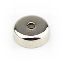 Neodymium flat pot magnets Ø 20 x 7 mm, with counterbore - 9 kg / 90 N