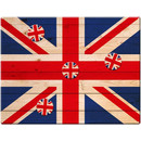 Magnetic pinboard Flag UK Wood 40x30 cm incl. 4 magnets