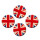Magnetic pinboard Flag UK Wood 40x30 cm incl. 4 magnets