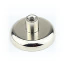 Neodymium flat pot magnets Ø 36 x 8 mm, with screwed bush - 41 kg / 410 N