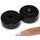 Neodymium magnets Ø20xØ4,2x7 with counterbore North black Epoxy - pull force 10,5 kg -