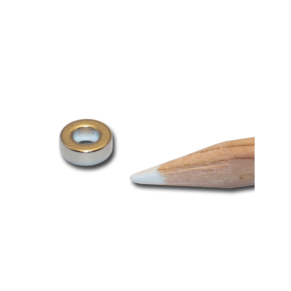 Neodym Ringmagnete 8x4x3 mm NdFeB N45