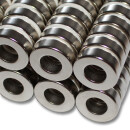 Neodymium ring magnets Ø20xØ10x6 NdFeB N45...